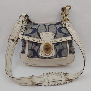 Coach Legacy Jacquard Leather Messenger Cross Body